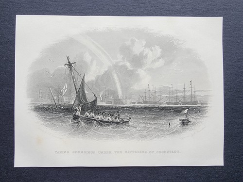 Stampa antica 1857 kronstadt - 1857,