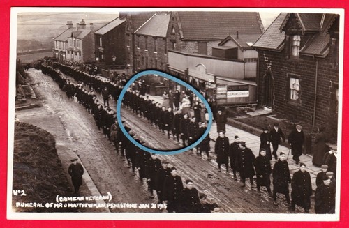Postcard penistone funeral - penistone, j